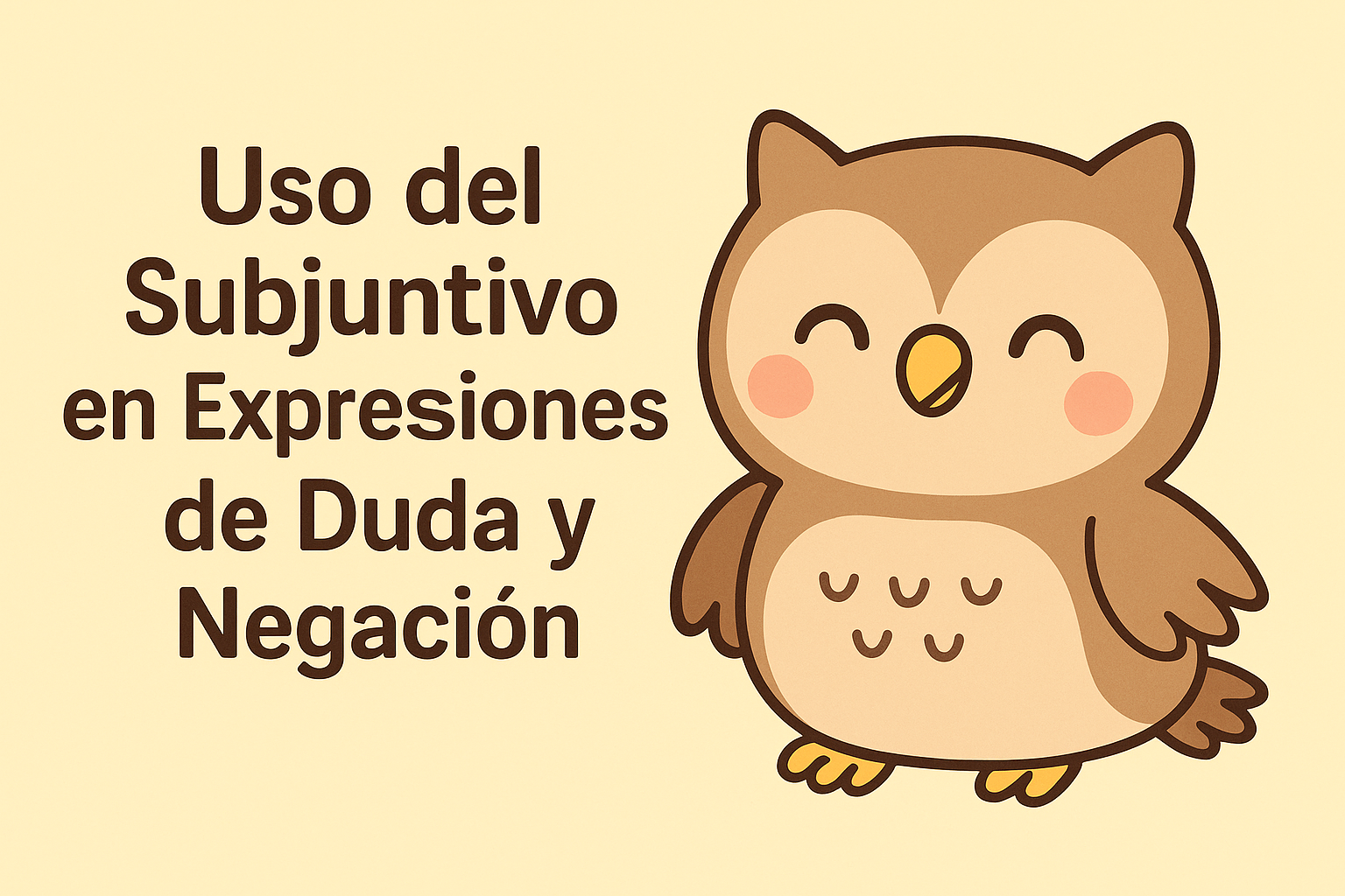 Uso del Subjuntivo en Expresiones de Duda y Negación