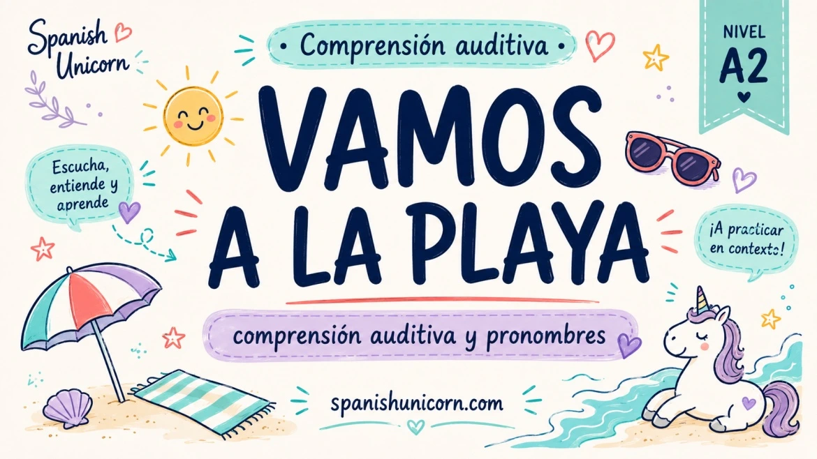 Vamos a la playa ejercicios interactivos para practicar espanol