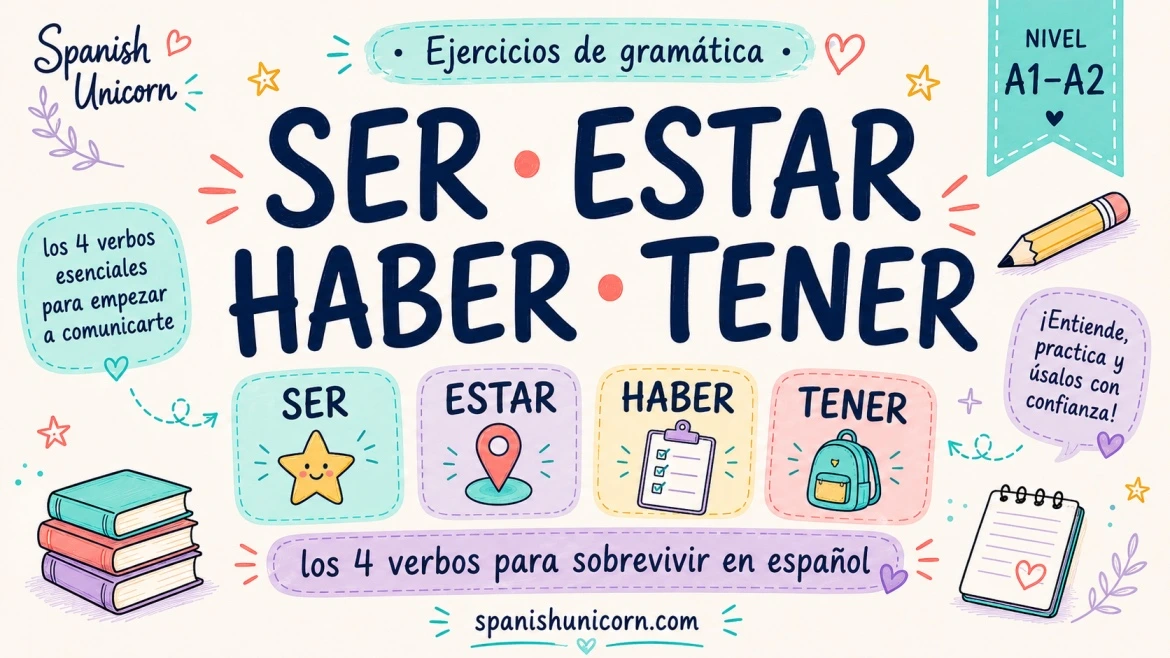 Ser estar haber tener
