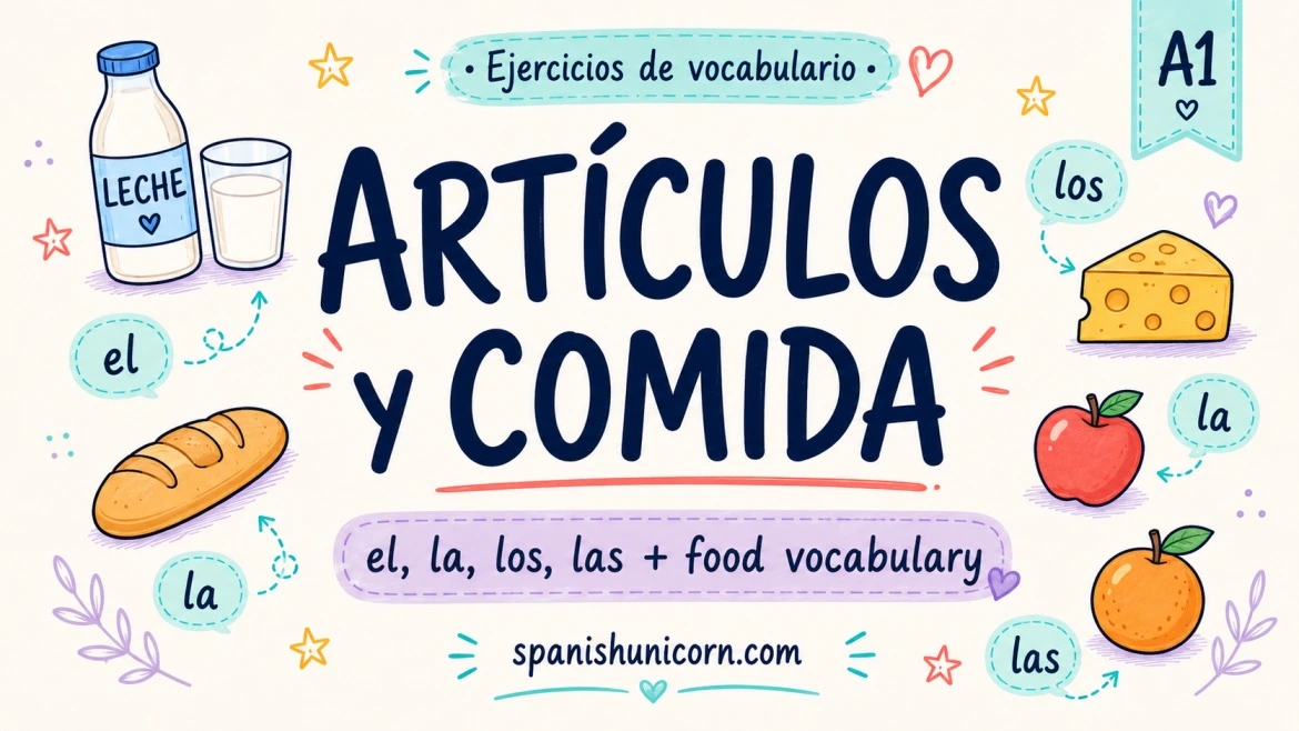 Artículos y comida - ejercicios de espanol