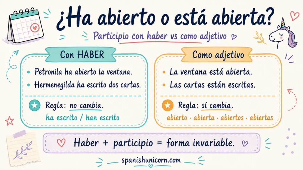 Participios irregulares en espanol