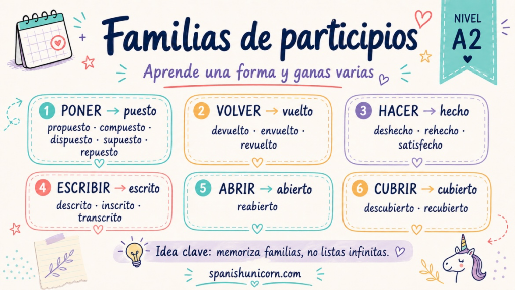 Familias de participios