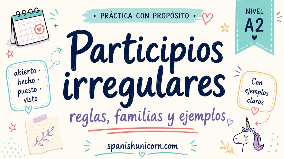 participios irregulares ejemplos y ejercicios interactivos