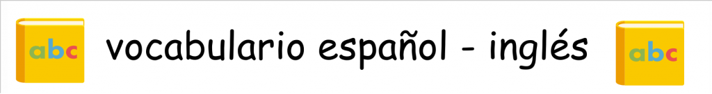 vocabulario español inglés