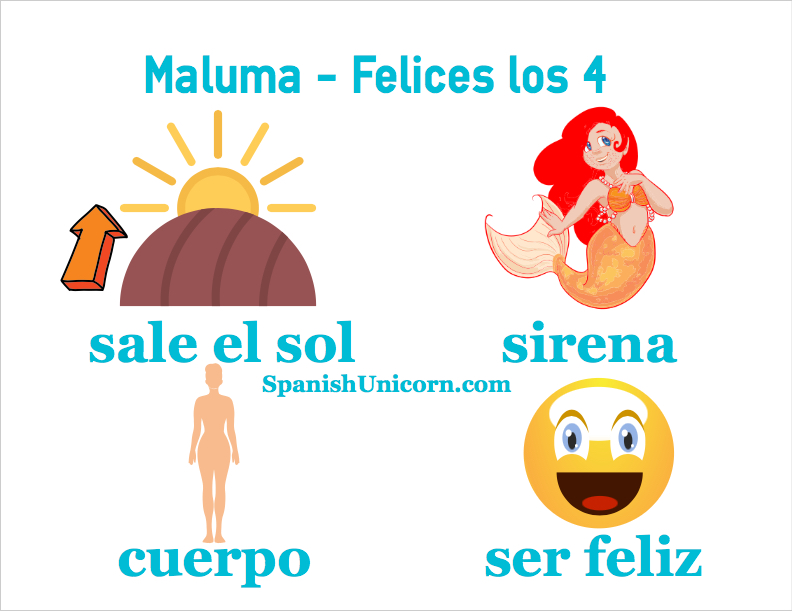 Maluma - Felices los 4 letra y ejercicios