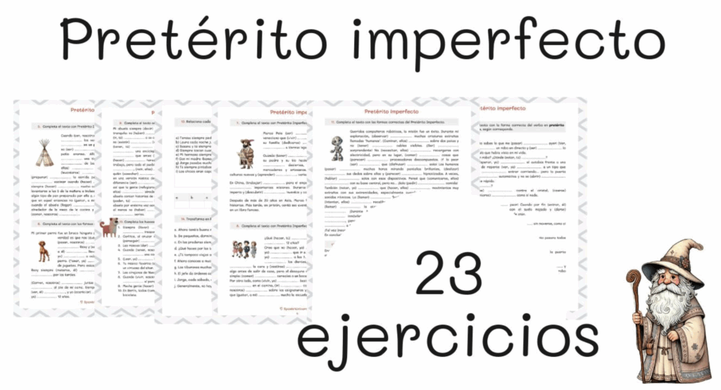 pretérito imperfecto ejercicios Spanish Grammar download pdf exercises imperfecto