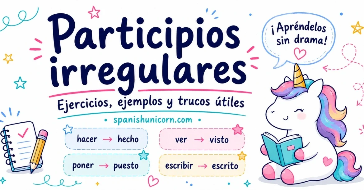 participios irregulares - ejercicios, usos, ejemplos