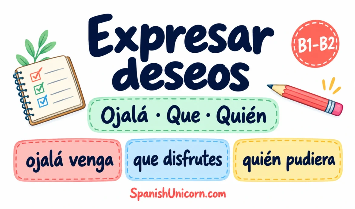 Expresar deseos: Elige la estructura y el tiempo