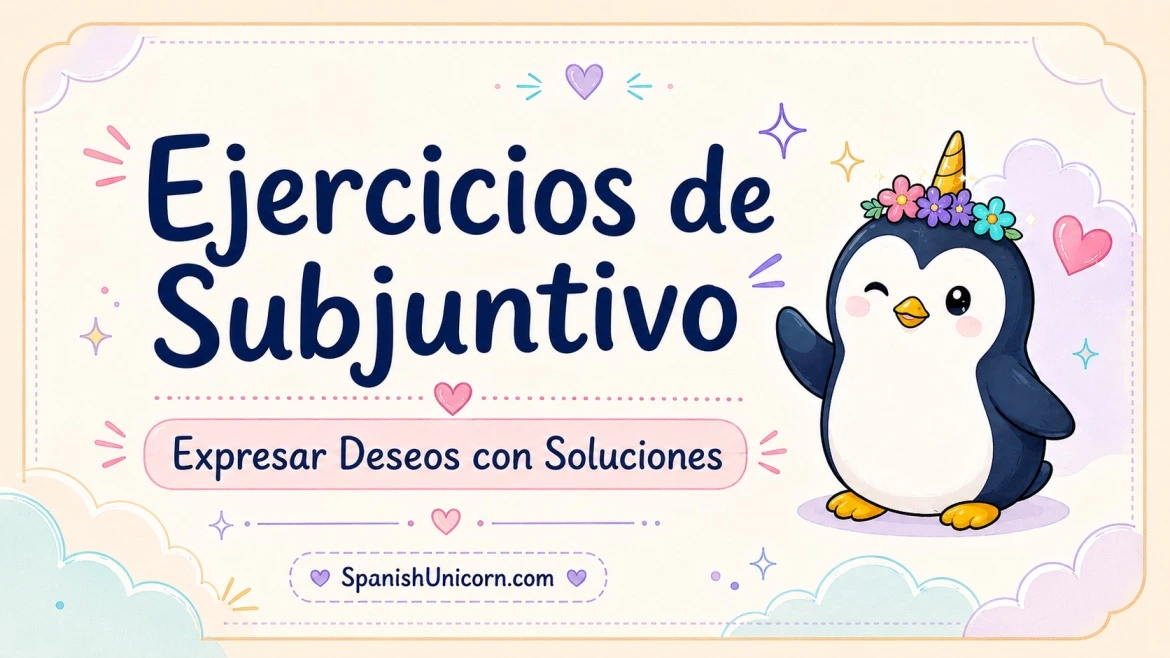 Expresar deseos en español con subjuntivo - ejercicios interactivos, descarga los ejercicios