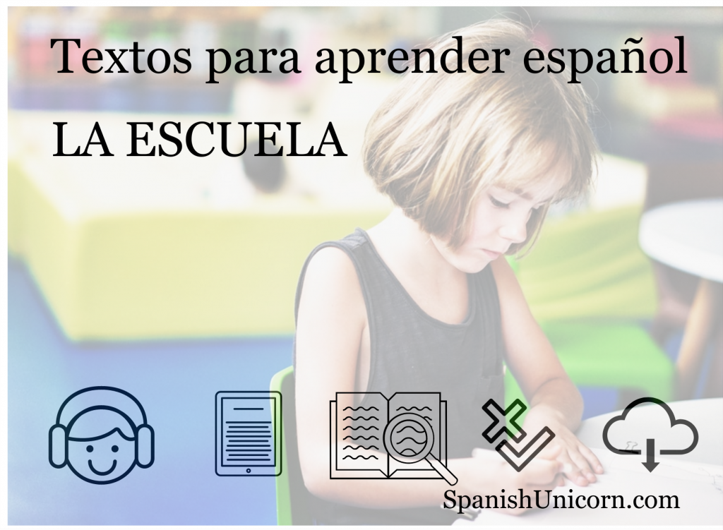 Textos para aprender español la escuela Textos para aprender español la escuela