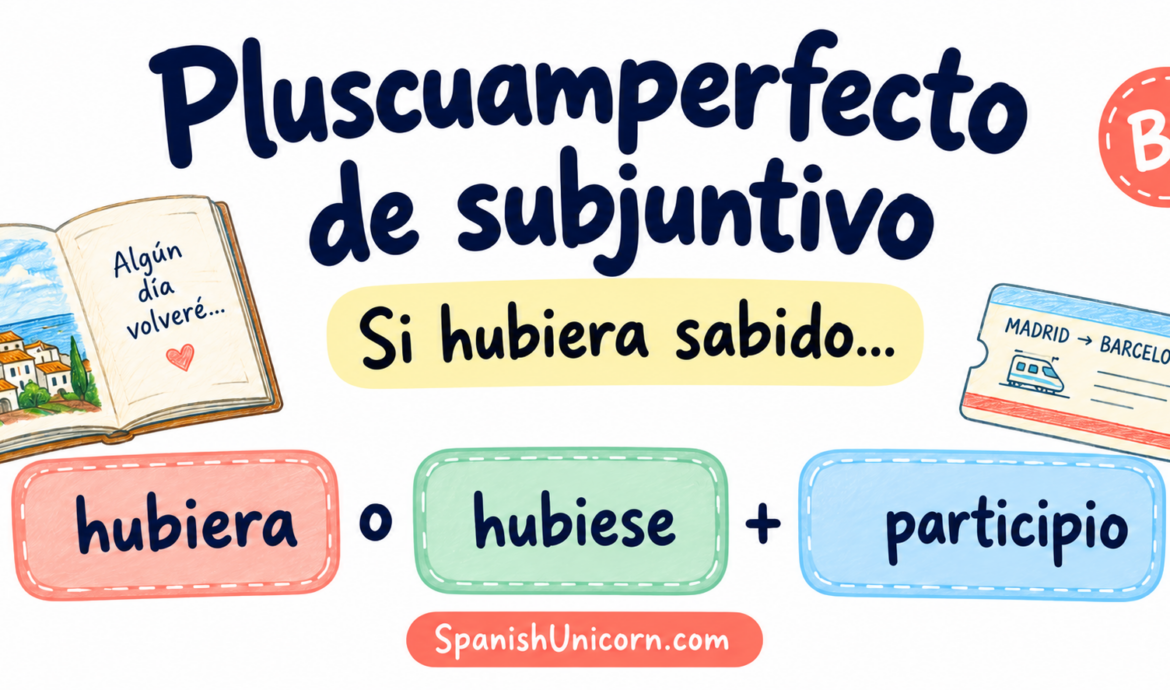 Pluscuamperfecto de subjuntivo: hubiera y hubiese + participio