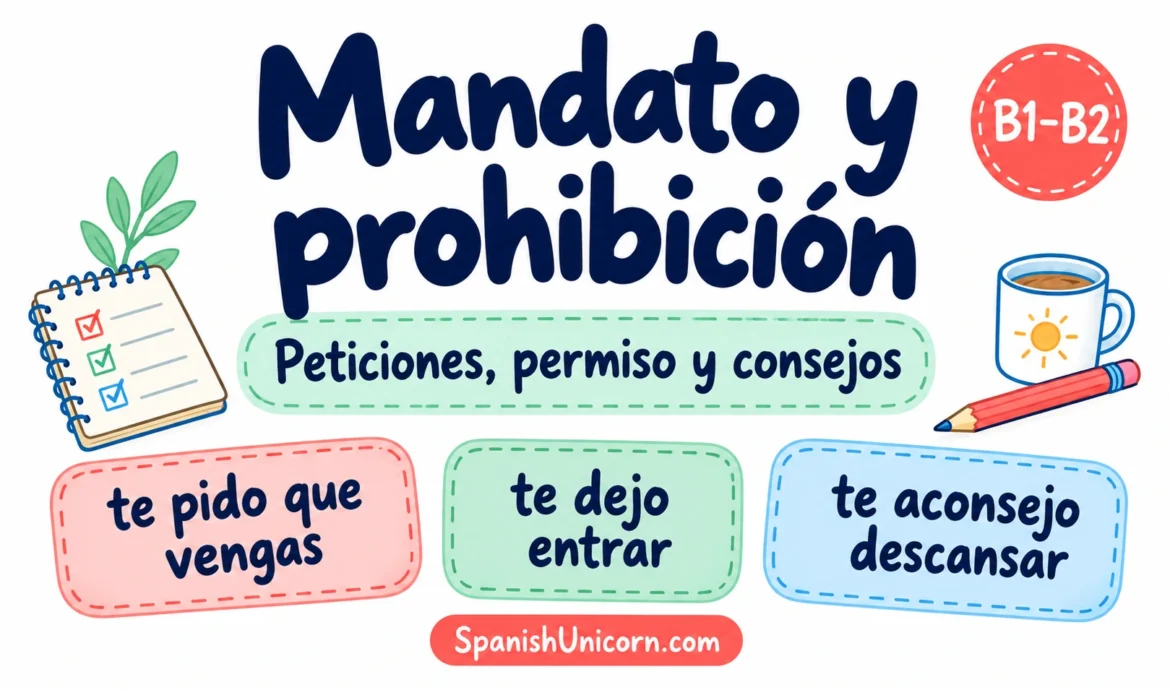 Pedir, permitir y aconsejar: Aprende la construcción completa