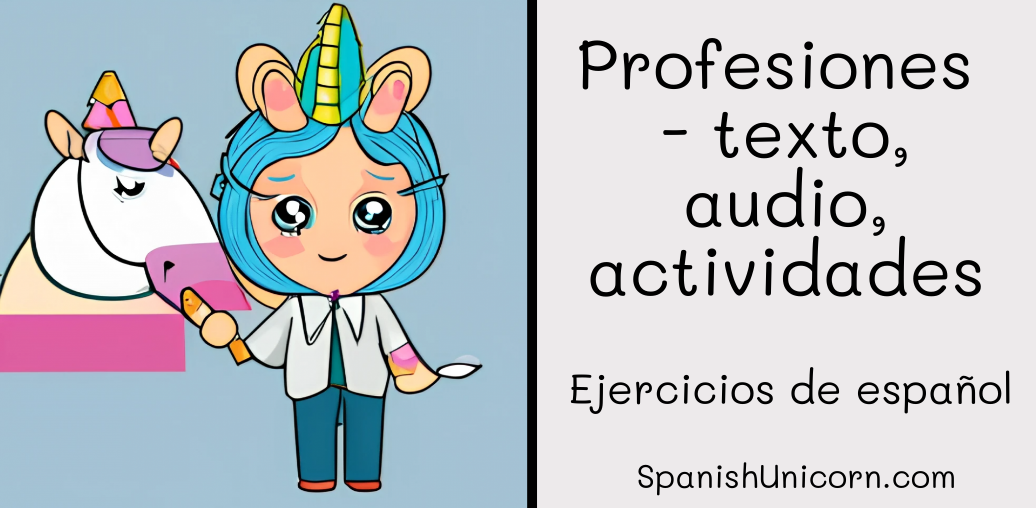 Profesiones - texto, audio, actividades -83.