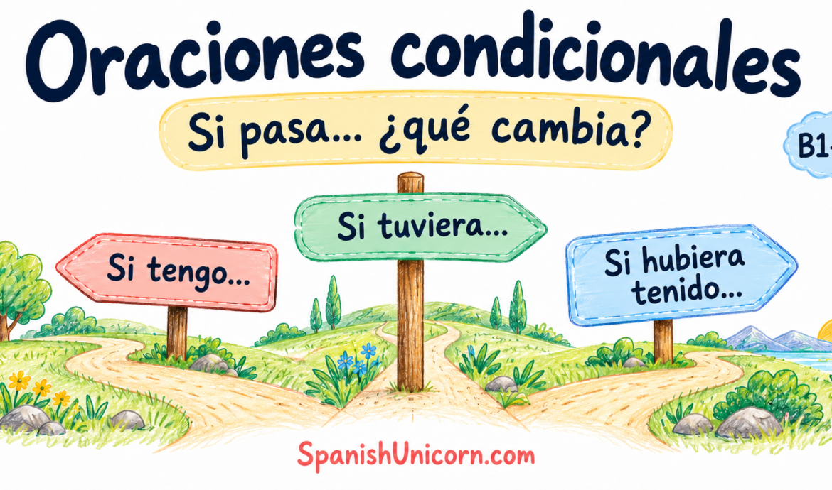 Oraciones condicionales: si tengo, si tuviera, si hubiera tenido