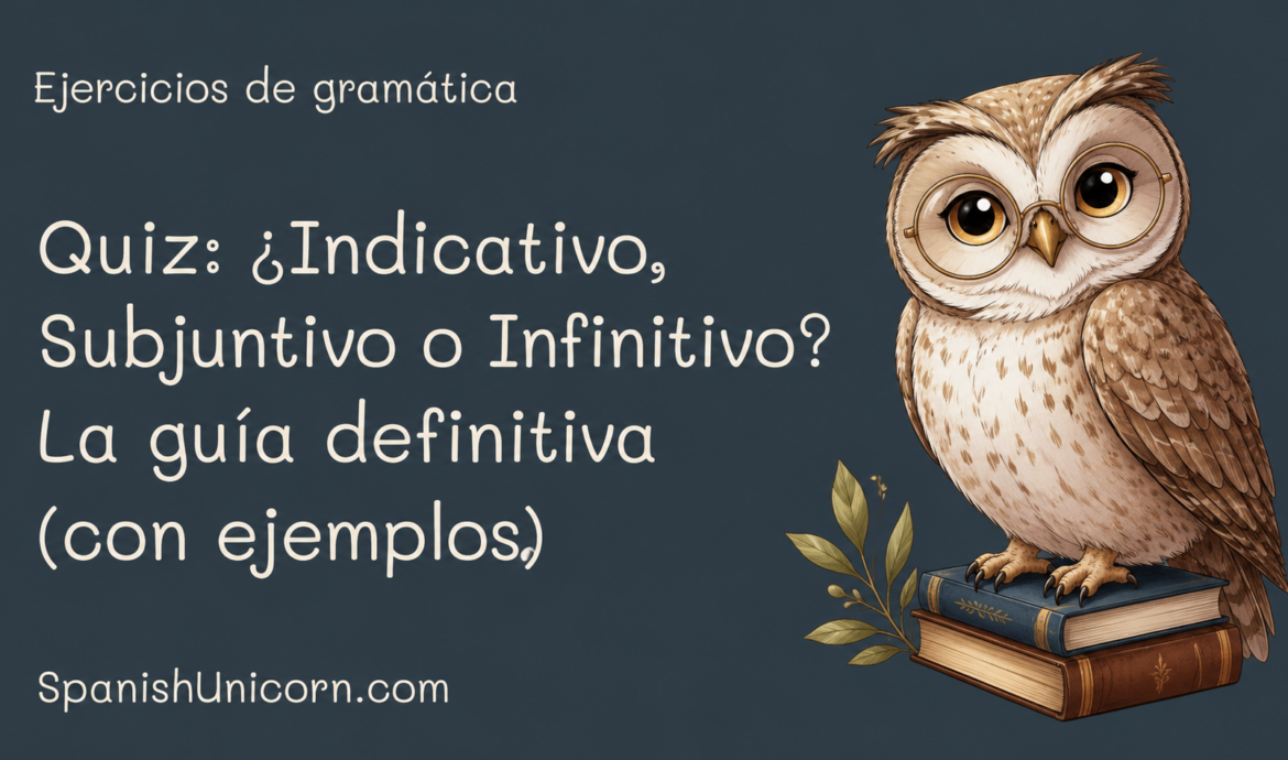 Quiz: ¿Indicativo, Subjuntivo o Infinitivo? La guía definitiva (con ejemplos)