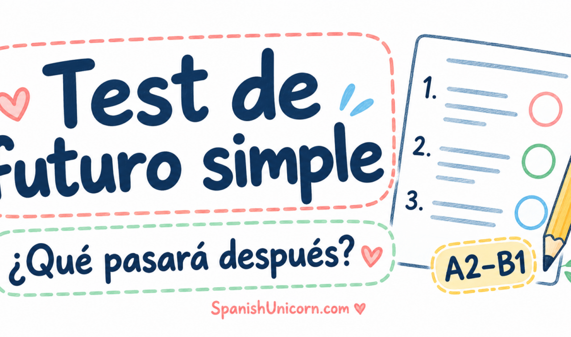 Test de futuro simple: 30 preguntas con soluciones