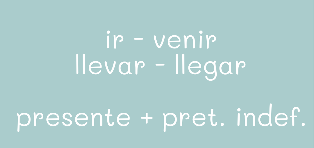 Ir Venir Llevar Llegar Ejercicios Niveles A1 A2
