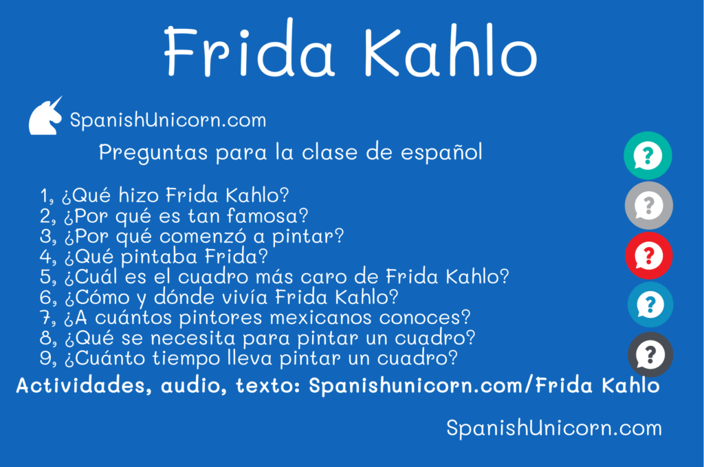 Frida Kahlo - Ejercicios para aprender y practicar español