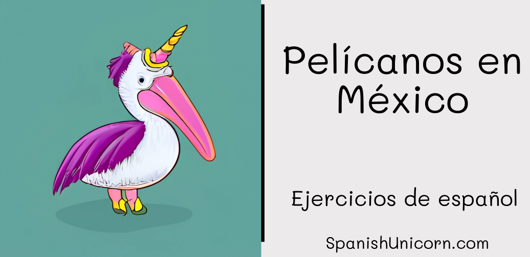Pelícanos en México - ejercicios de español