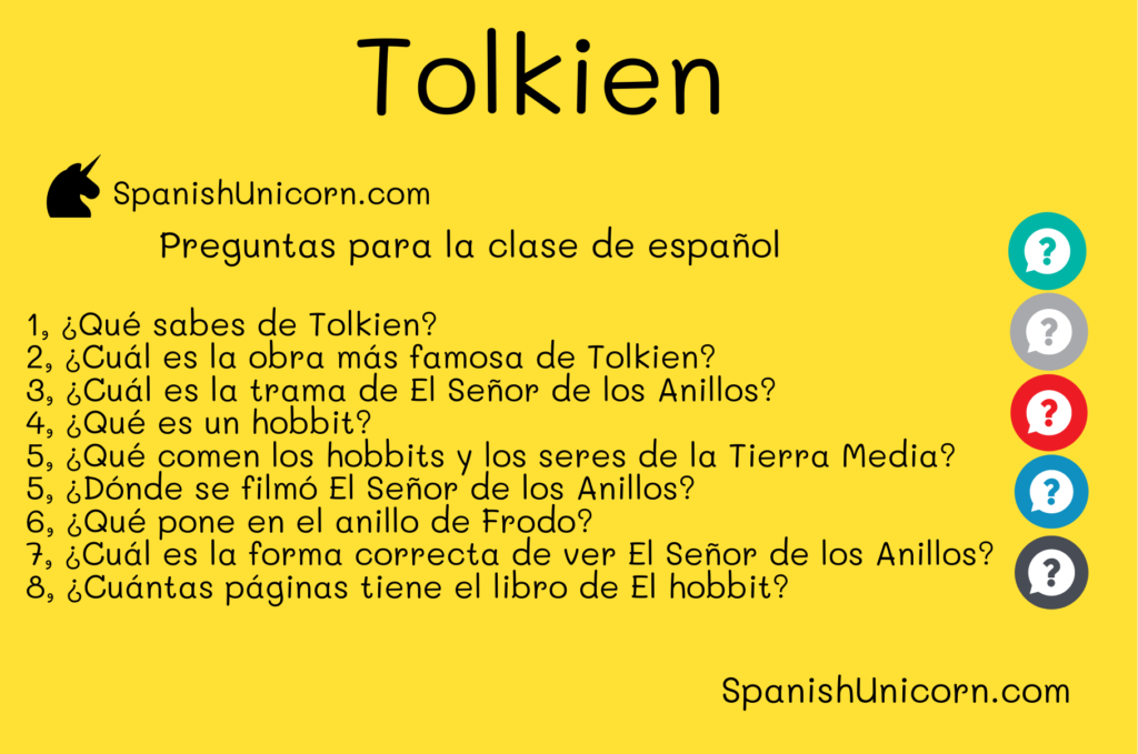 Tolkien - preguntas para clases de espanol