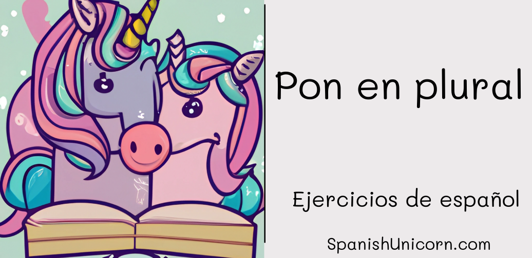 El plural - ejercicios para practicar español
