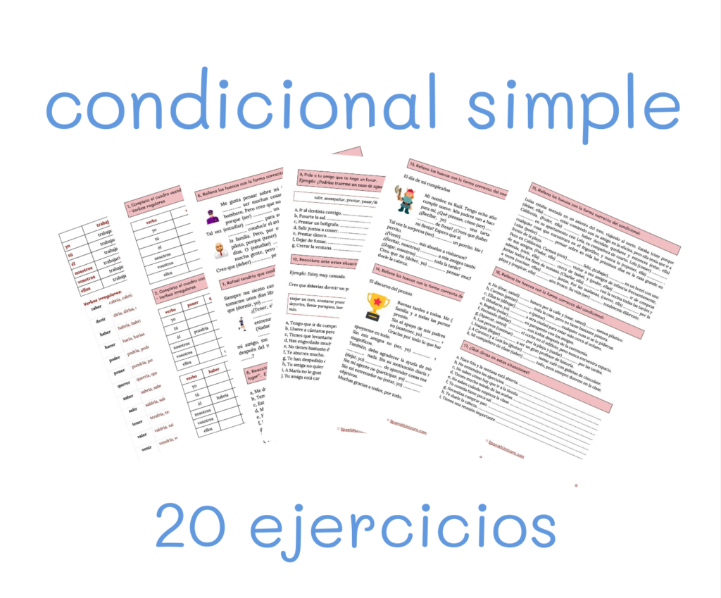 Condicional ejercicios de español