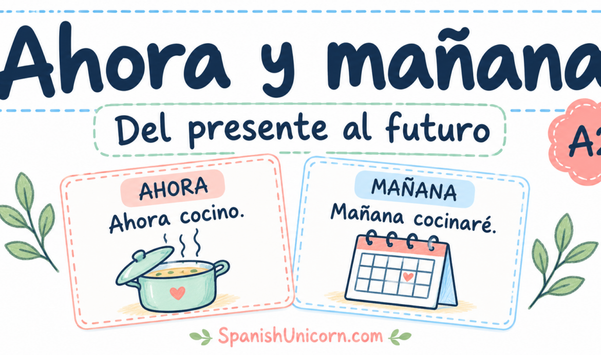 Ahora y mañana: del presente al futuro simple