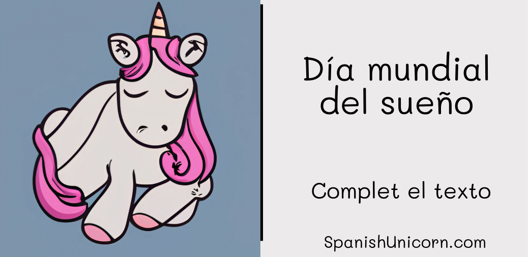 Día mundial del sueño - ejercicios de vocabulario