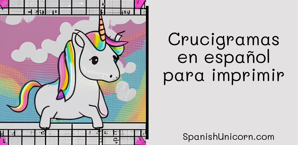 Crucigramas en español para imprimir: verbos