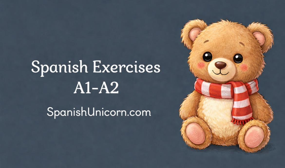 Spanish Exercises A1-A2 Ejercicios de repaso
