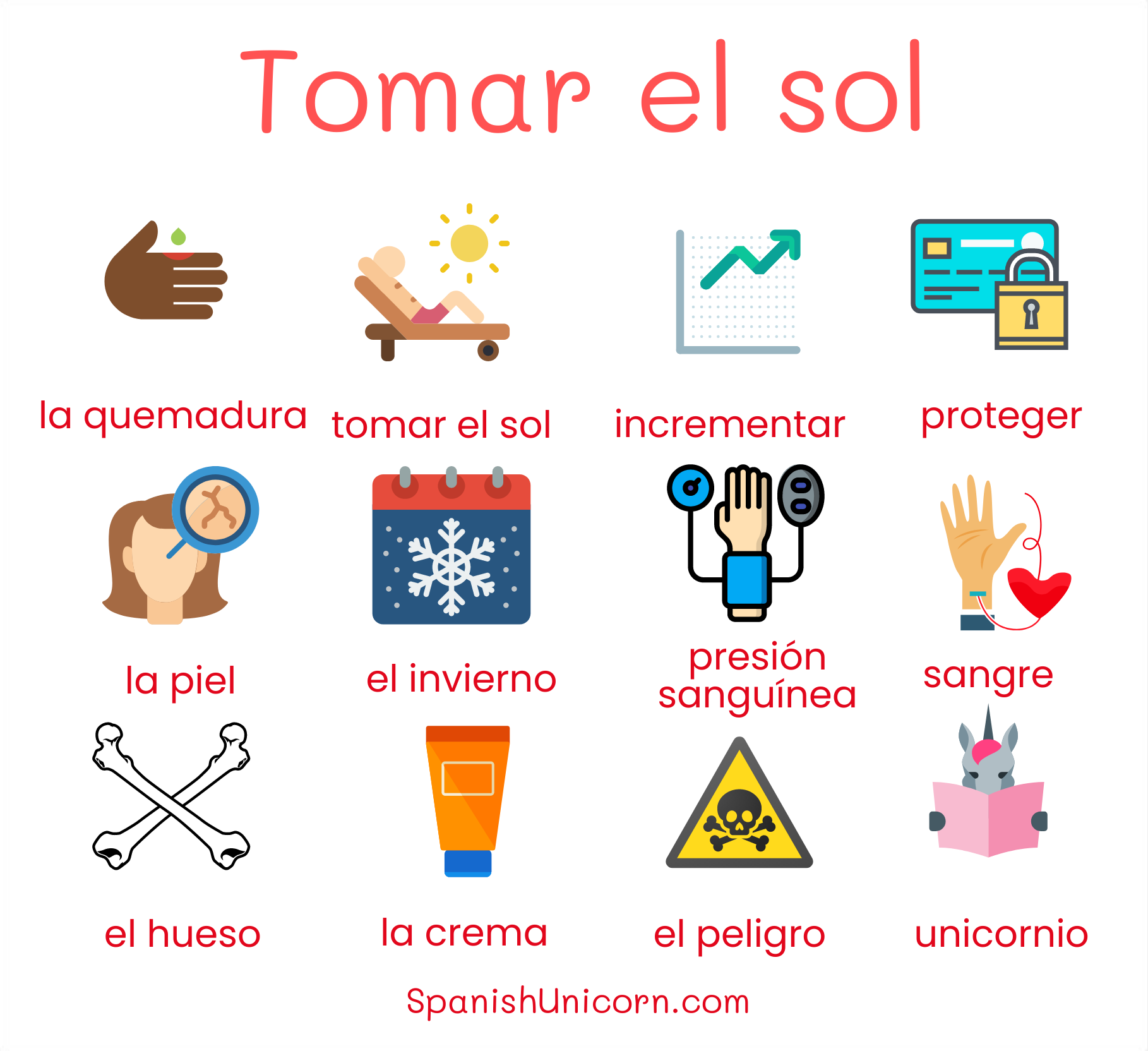 ¿Tomar el sol? -383. - Spanish Unicorn