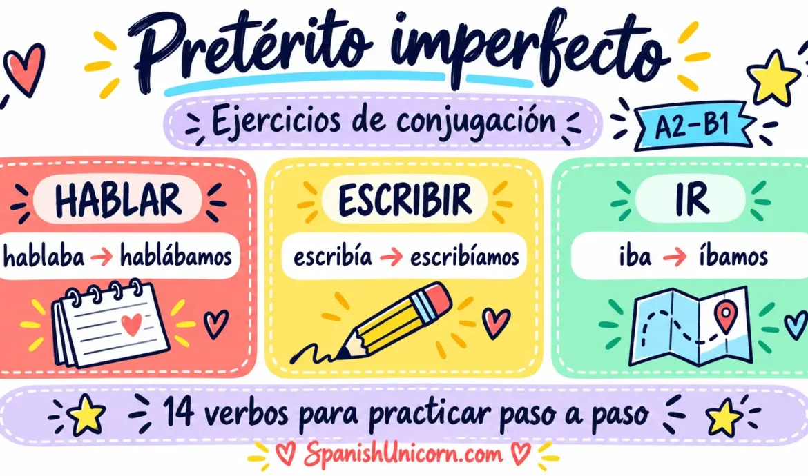 pretérito imperfecto ejercicios de conjugación