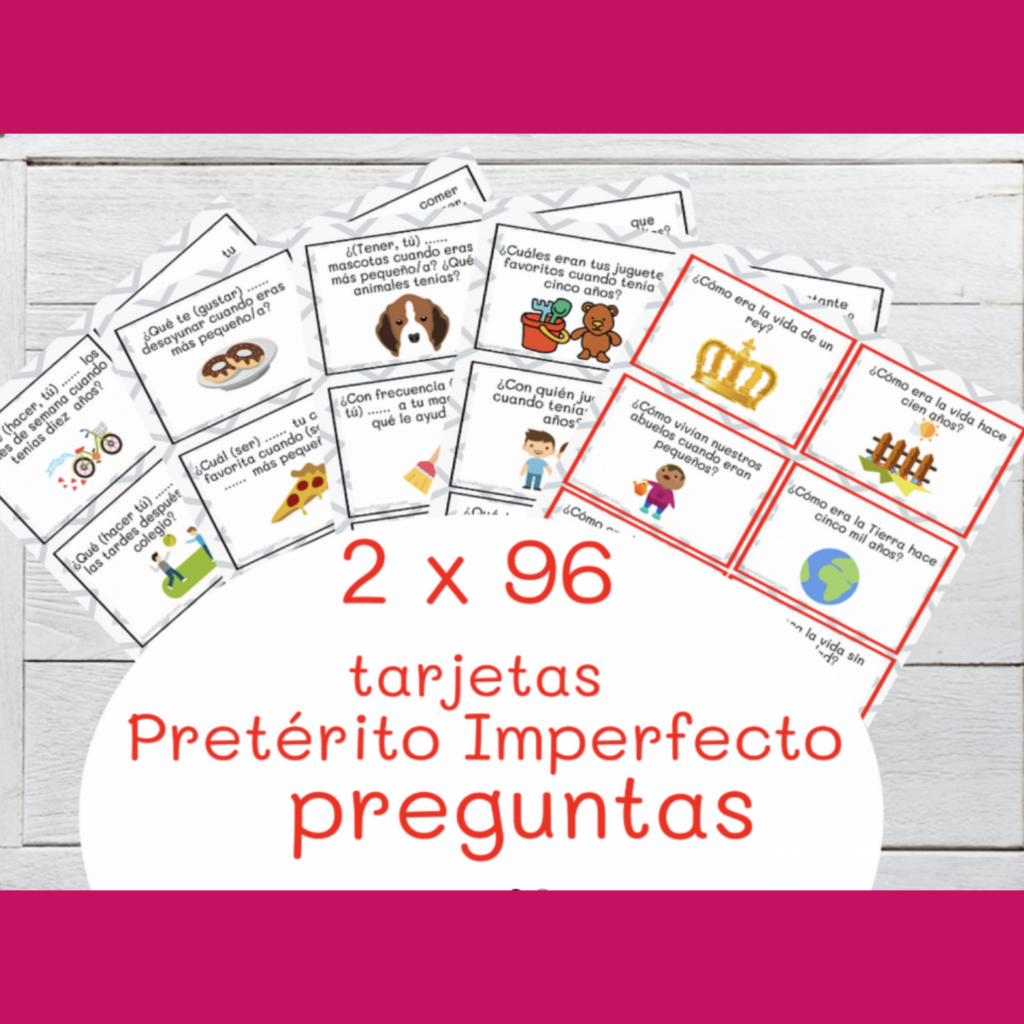 Pretérito imperfecto juego para clases de español 