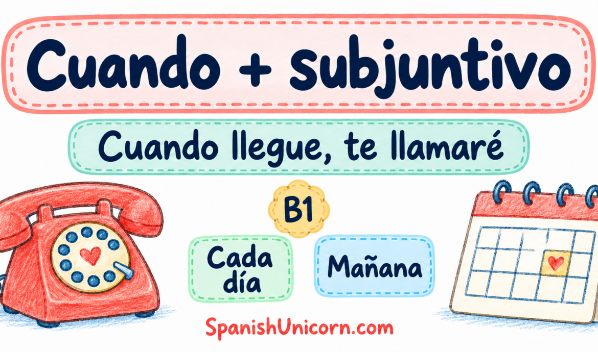 Cuando + subjuntivo: planes, rutinas y conectores temporales