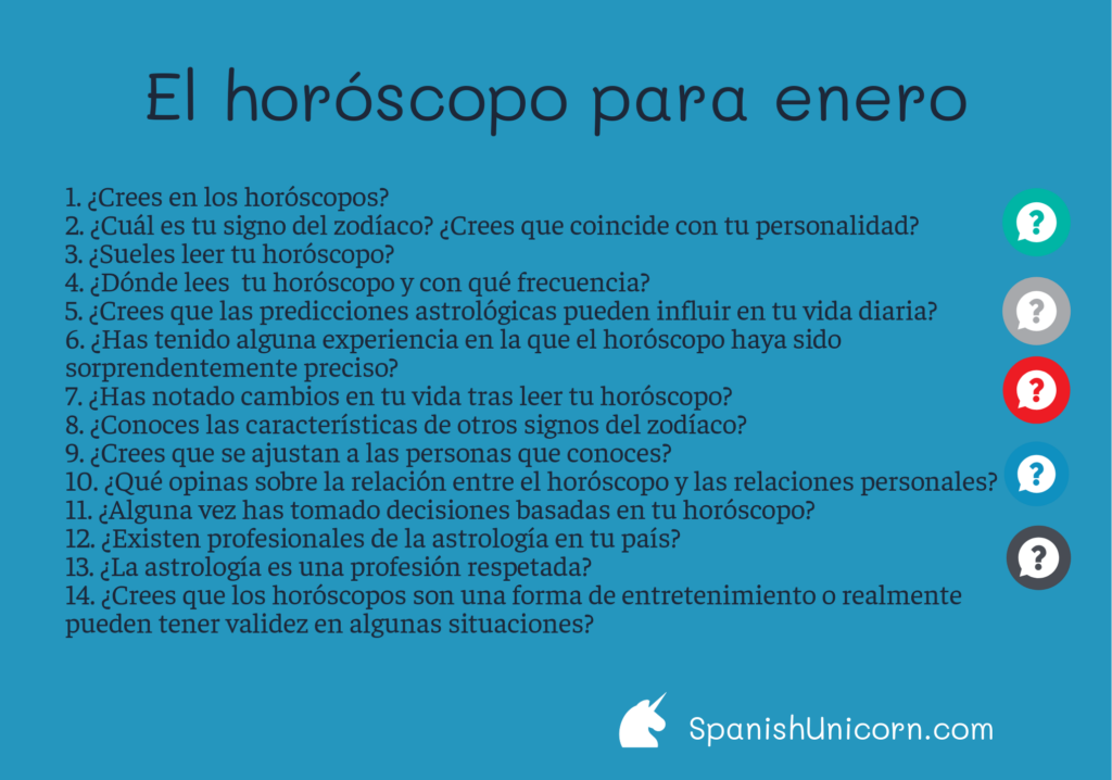 El horóscopo para enero - Aprende el vocabulario