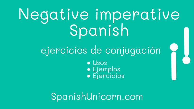 negative imperative in Spanish