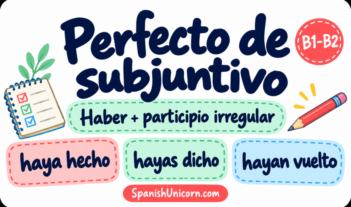ejercicios interactivos para pretérito perfecto de subjuntivo
