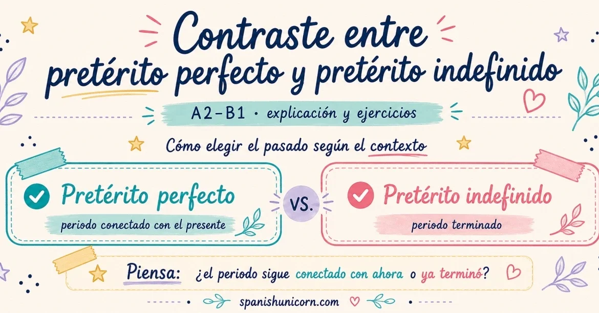 Contraste entre pretérito perfecto e indefinido