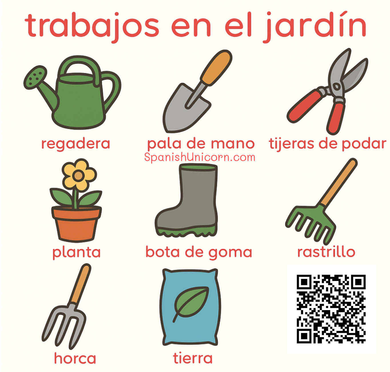 trabajos en el jardín