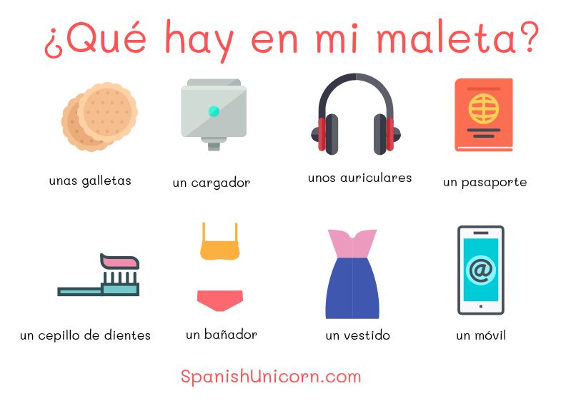 Ser, estar, haber, tener: los 4 verbos que necesitas para sobrevivir en español 

¿Qué hay en mi maleta?
