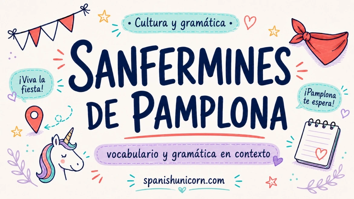 sanfermines de pamplona ejercicios de vocabulario