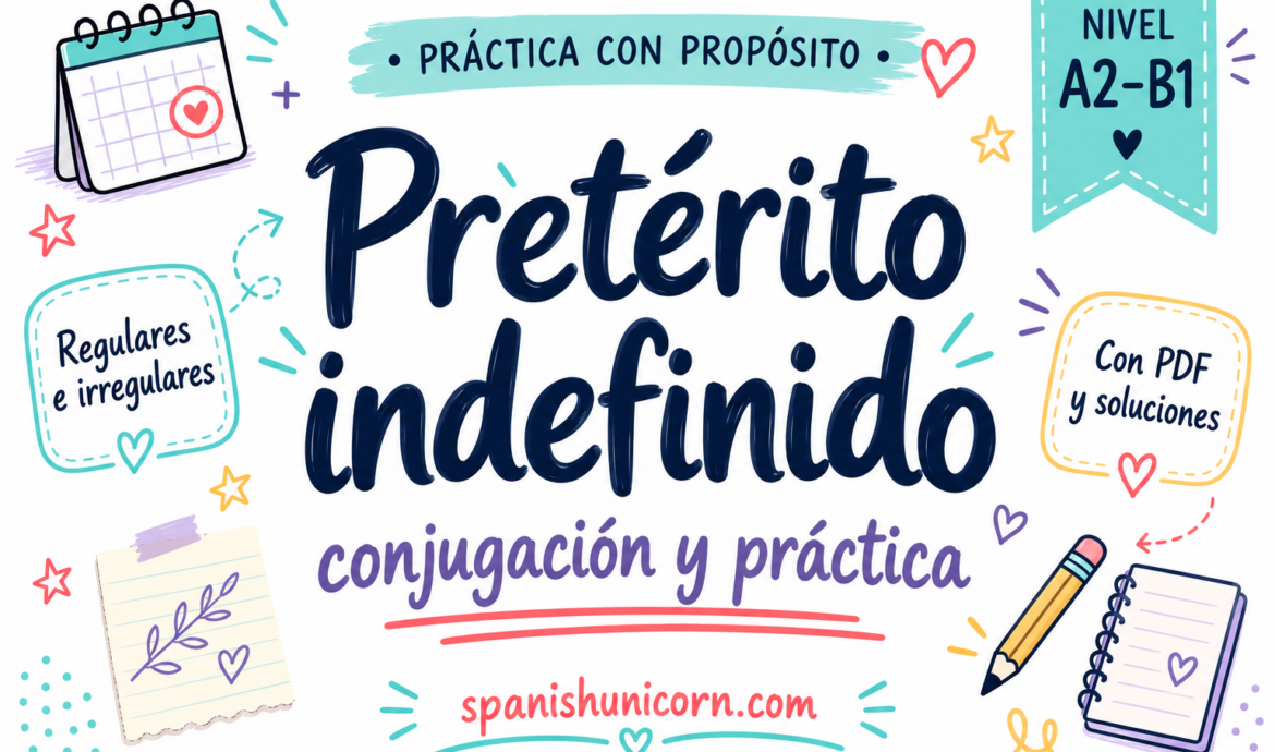 Conjugación pretérito indefinido ejercicios interactivos