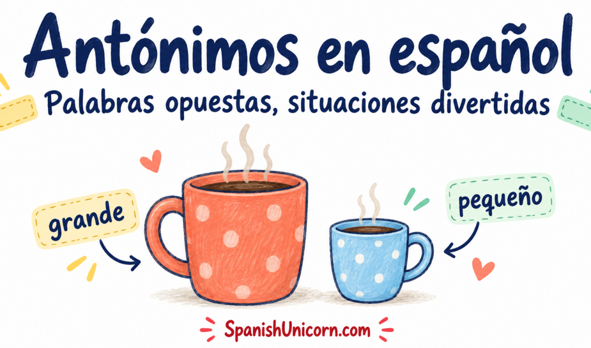 Antónimos en español: palabras opuestas